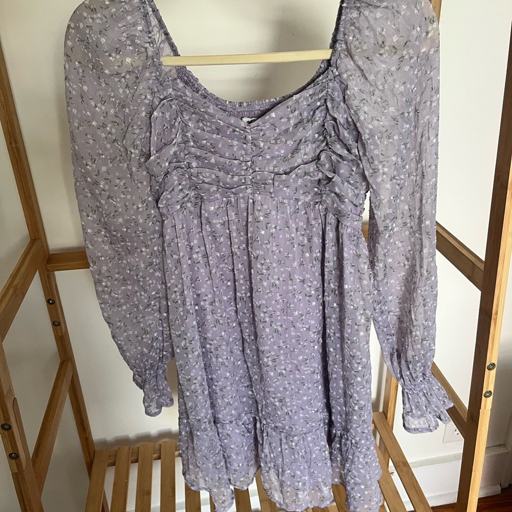Purple floral dress NWT